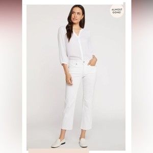 NYDJ Cropped Marilyn Straight Jeans Size 00P.